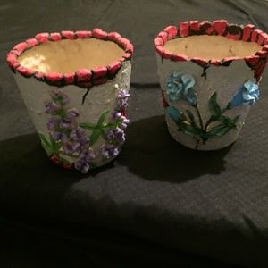Ceramic flower pots set of 2